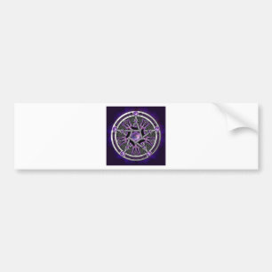 Pentacle Of The Purple Moon Bumper Sticker