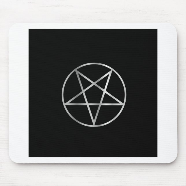 Pentacle- Religious symbol of satanism Mouse Mat (Front)