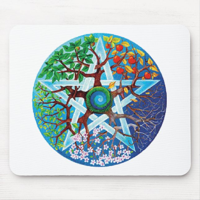 pentacle-seasons mouse mat (Front)