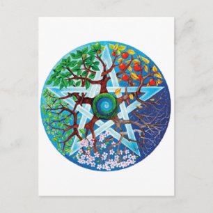 pentacle-seasons postcard