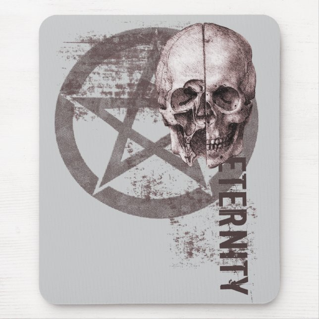Pentacle Skull Mouse Mat (Front)