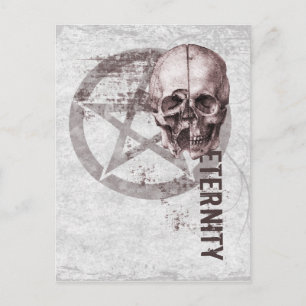 Pentacle Skull Postcard