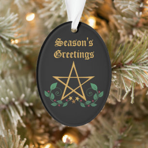 Pentacle Star Witchy Ornament