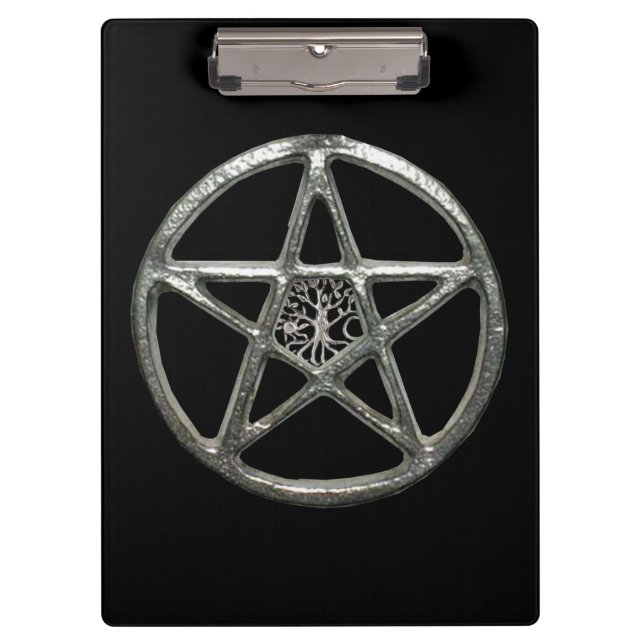 Pentacle Tree Of Life Clipboard (Front)