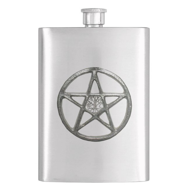 Pentacle Tree Of Life Flask (Front)