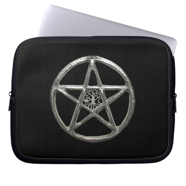 Pentacle Tree Of Life Laptop Sleeve (Front)