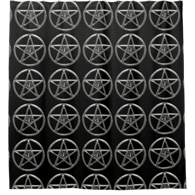 Pentacle Tree Of Life Shower Curtain (Front)