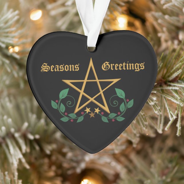 Pentacle Witchy Wicca Ornament (Tree)