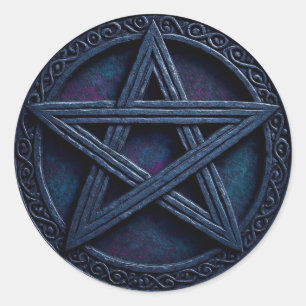 Pentacles4Pagans Classic Round Sticker