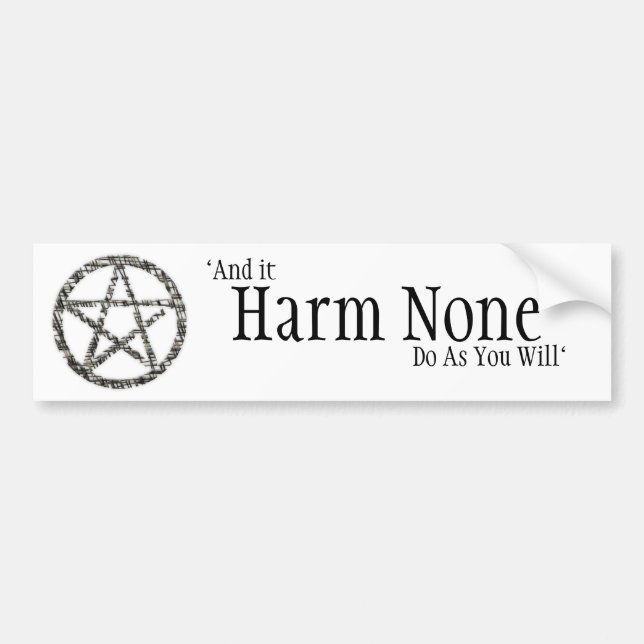Pentacles Bumper Sticker (Front)