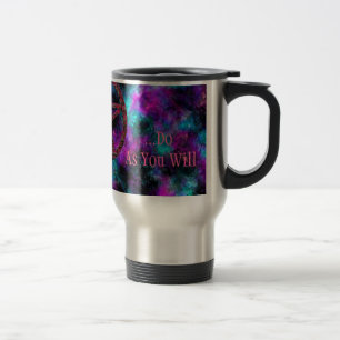 Pentacles: Pink Travel Mug