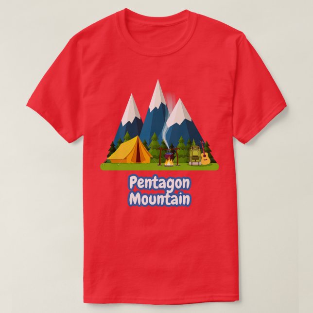 Pentagon Mountain T-Shirt (Design Front)