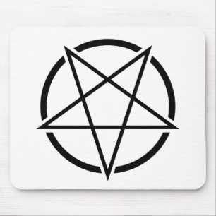 Pentagram_01_black.png Mouse Mat