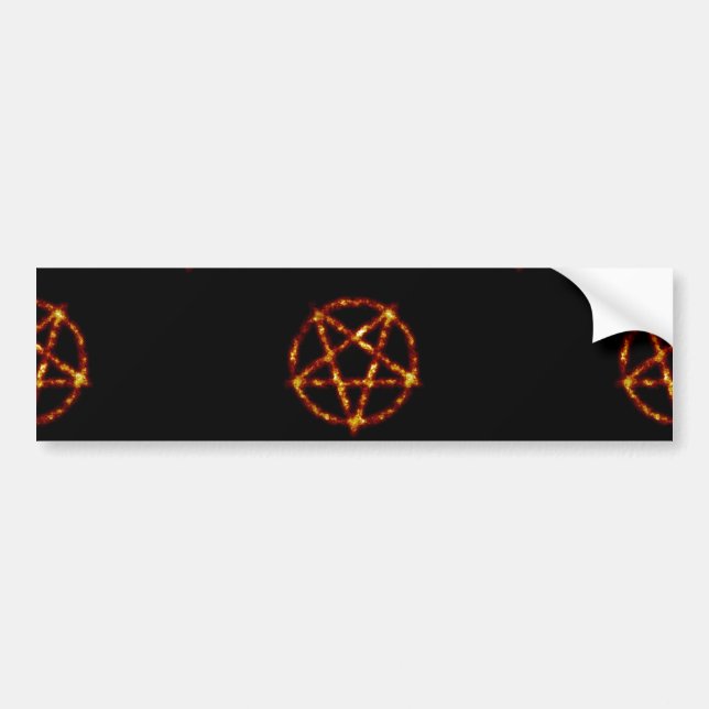 pentagram bumper sticker (Front)