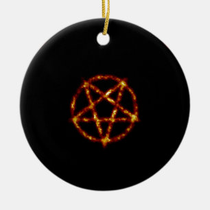 pentagram ceramic tree decoration