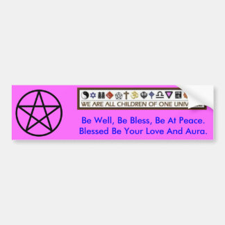 Pentagram-circumscribed Bumper Sticker