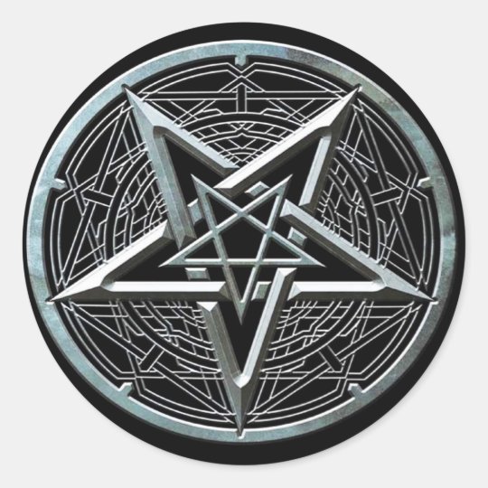 Pentagram Classic Round Sticker