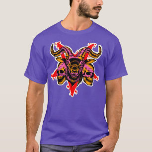 pentagram goat satan tattoo T-Shirt