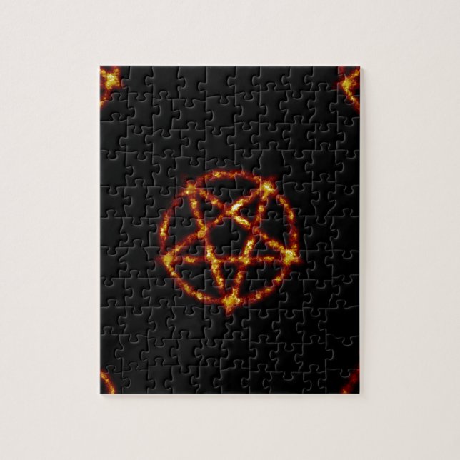 pentagram jigsaw puzzle (Vertical)