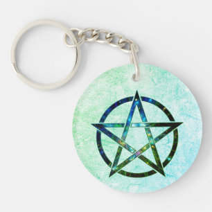 Pentagram key ring
