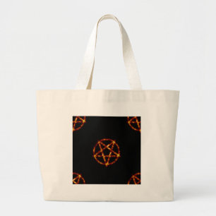 pentagram large tote bag