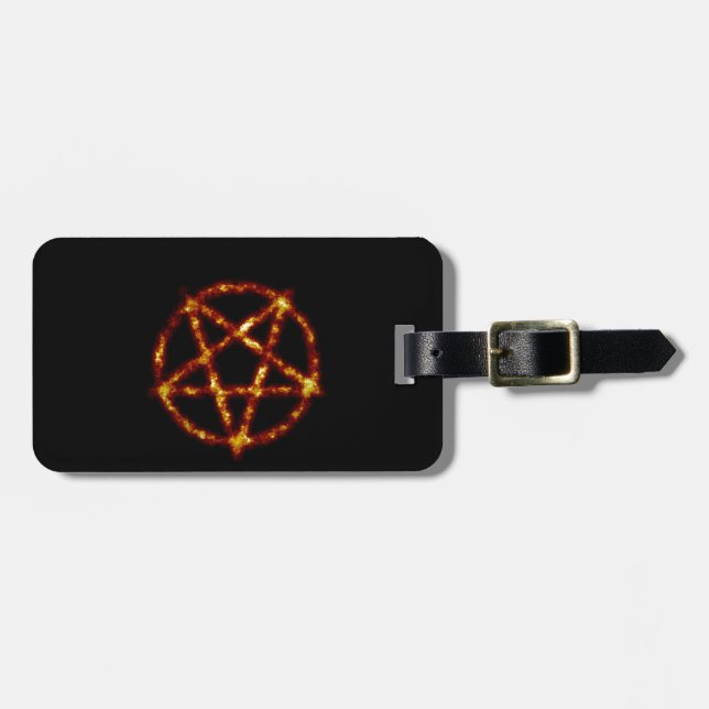 pentagram luggage tag (Front Horizontal)