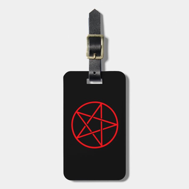 Pentagram Luggage Tag (Front Vertical)