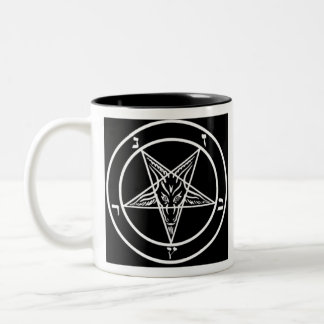 Pentagram of Baphomet Two-Tone Coffee Mug