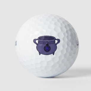 Pentagram Pentacle Cauldron Golf Balls