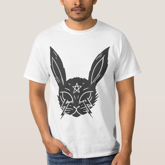 Pentagram Punk Rabbit T-Shirt (Front)