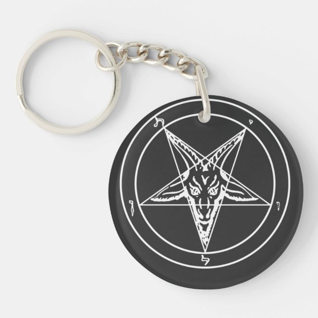 Pentagram - Sigil Of Baphomet Key Ring (Front)