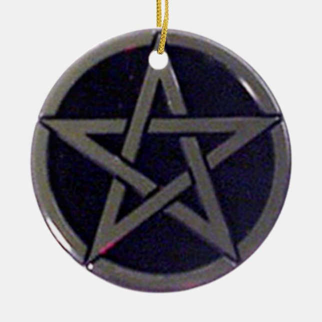 Pentagram Silver Ornament or Pendant (Front)