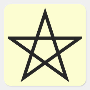 pentagram square sticker