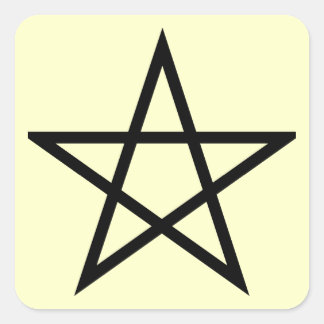 pentagram square sticker
