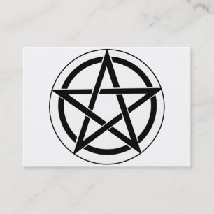 Pentagram Symbol Business Card