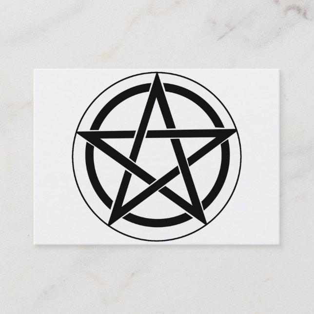Pentagram Symbol Business Card (Front)