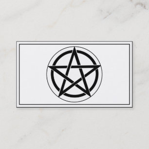 Pentagram Symbol Business Card