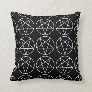 pentagram throw pillow