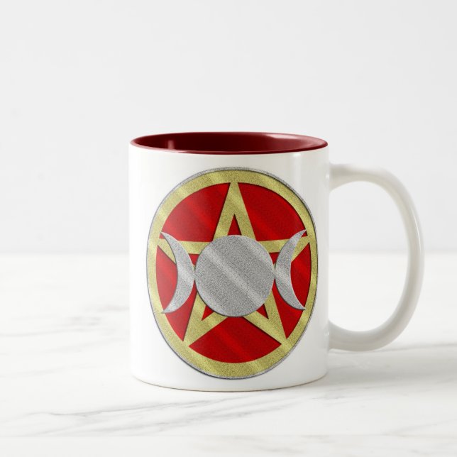 Pentagram Triple Goddess Witches Brew Mug (Right)