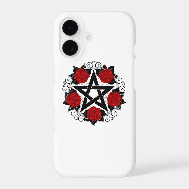 Pentagram with Red Roses (Back)