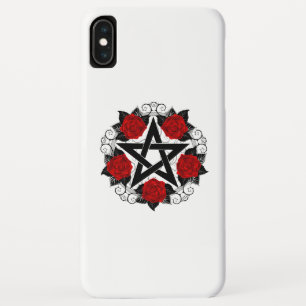 Pentagram with Red Roses iPhone XS Max Case