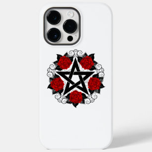 Pentagram with Red Roses Case-Mate iPhone 14 Pro Max Case