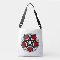 Pentagram with Red Roses