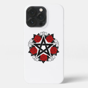 Pentagram with Red Roses iPhone 13 Pro Case