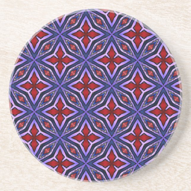 Pentas On Purple Coaster (Front)