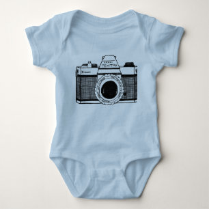 Pentax camera baby bodysuit