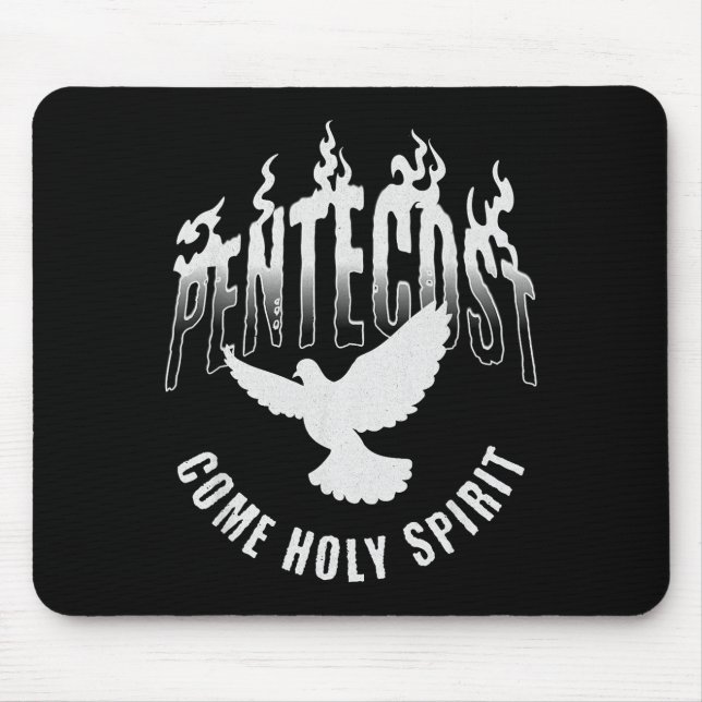 Pentecost Come Holy Spirit Catholic Dove  Mouse Mat (Front)