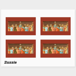 Pentecost: Descent of the Holy Spirit (SB 01) Rectangular Sticker