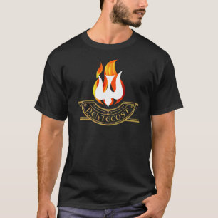 Pentecost Dove Tongues of Fire Flame Holy Spirit C T-Shirt