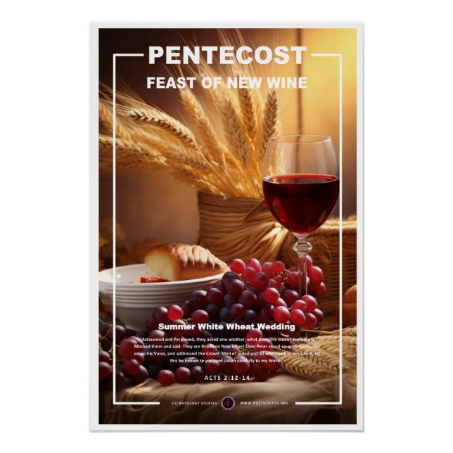 Pentecost - New Wine Poster (Front)